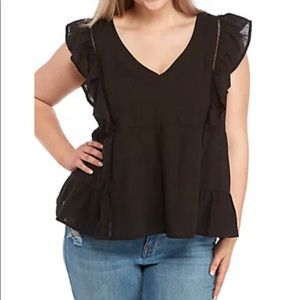 Ruffle Sleeve Top